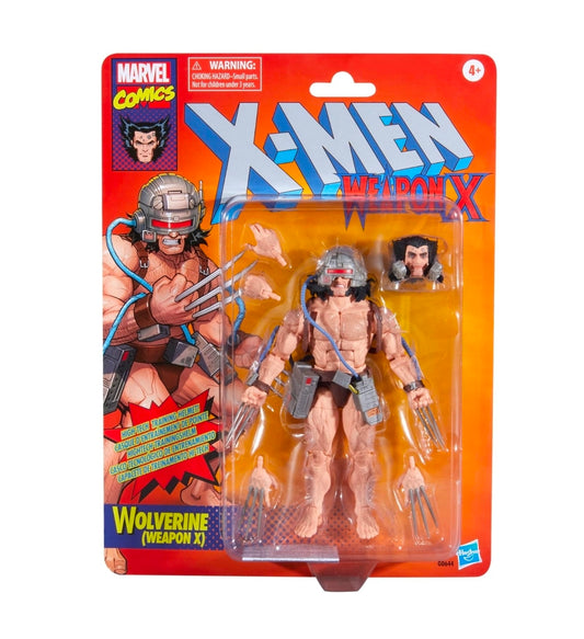 Wolverine Weapon X Figura de Accion X Men Marvel Legends Retro 15 Cm