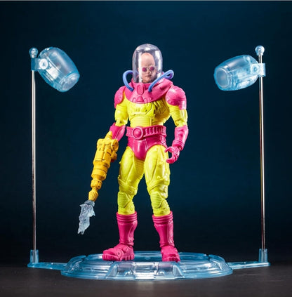 Mr Freeze Figura de Accion The Ice Crimes of Mr Zero Black Light Gold Label Mcfarlane 18 cm