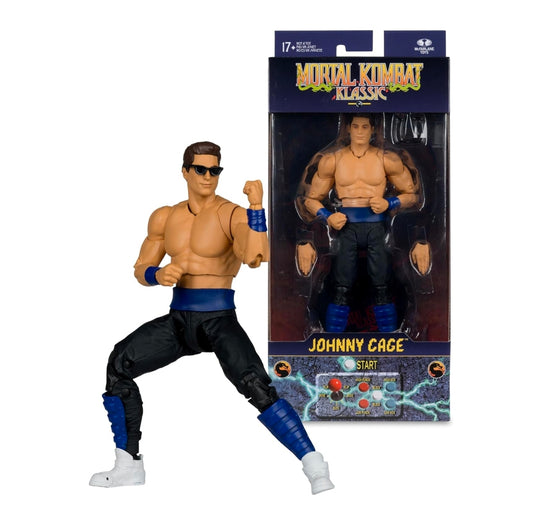 Johnny Cage Figura De Accion Mortal Kombat Klassic Mcfarlane Toys 17 Cm