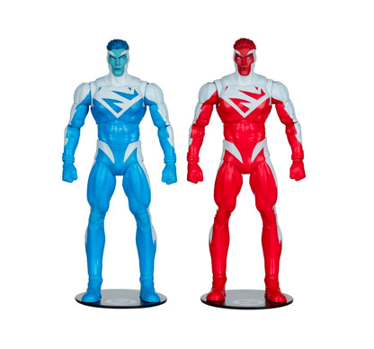 Superman Blue & Superman Red Pack Figuras de Acción Dc Multiverse Mcfarlane Gold Label 18 cm