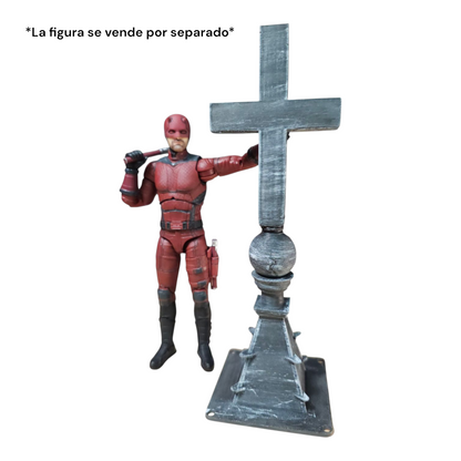 Cruz Base Diorama Para Figuras de Acción 1/10 y 1/12 Marvel, DC, Star Wars, Monsters 20 Cm