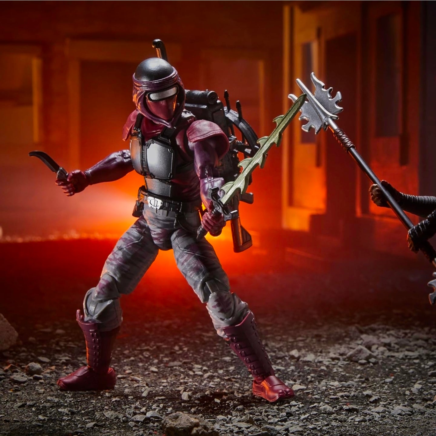 Cobra Night Creeper Figura de Accion Gi Joe 121 Classified Series 15 Cm