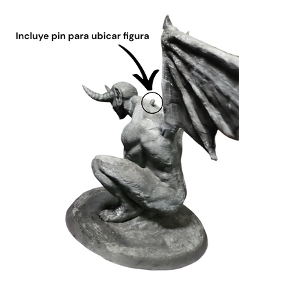 Gargola Grande Para Figuras de Acción 1/12 y 1/10 Estilo Piedra 21.5 Cm