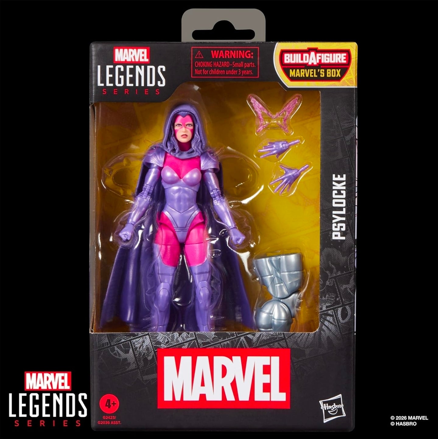 Psylocke Figura de Acción X Men Marvel Legends 15 cm Baf Marvel's Box