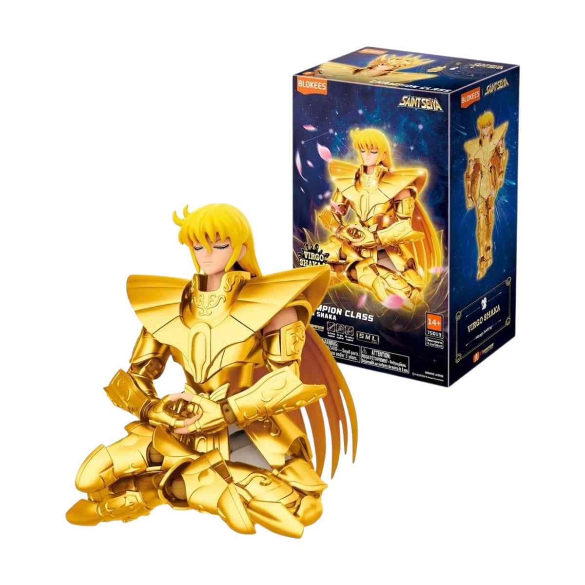 Virgo Shaka Figura de Accion Saint Seiya Model Kit Champion Class Blokees 15 Cm