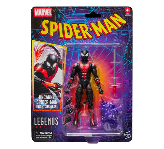 Uncanny Spiderman Nightcrawler Figura de Accion Spider-Man Comics Marvel Legends 15 Cm