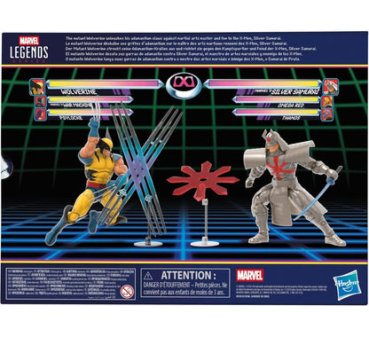Wolverine Vs Silver Samurai 2 Pack Figuras Gamerverse Marvel Legends 16cm