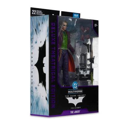 Joker Heath Ledger Figura De Acción Batman Dark Knight Rises DC Multiverse Mcfarlane Toys 18 Cm