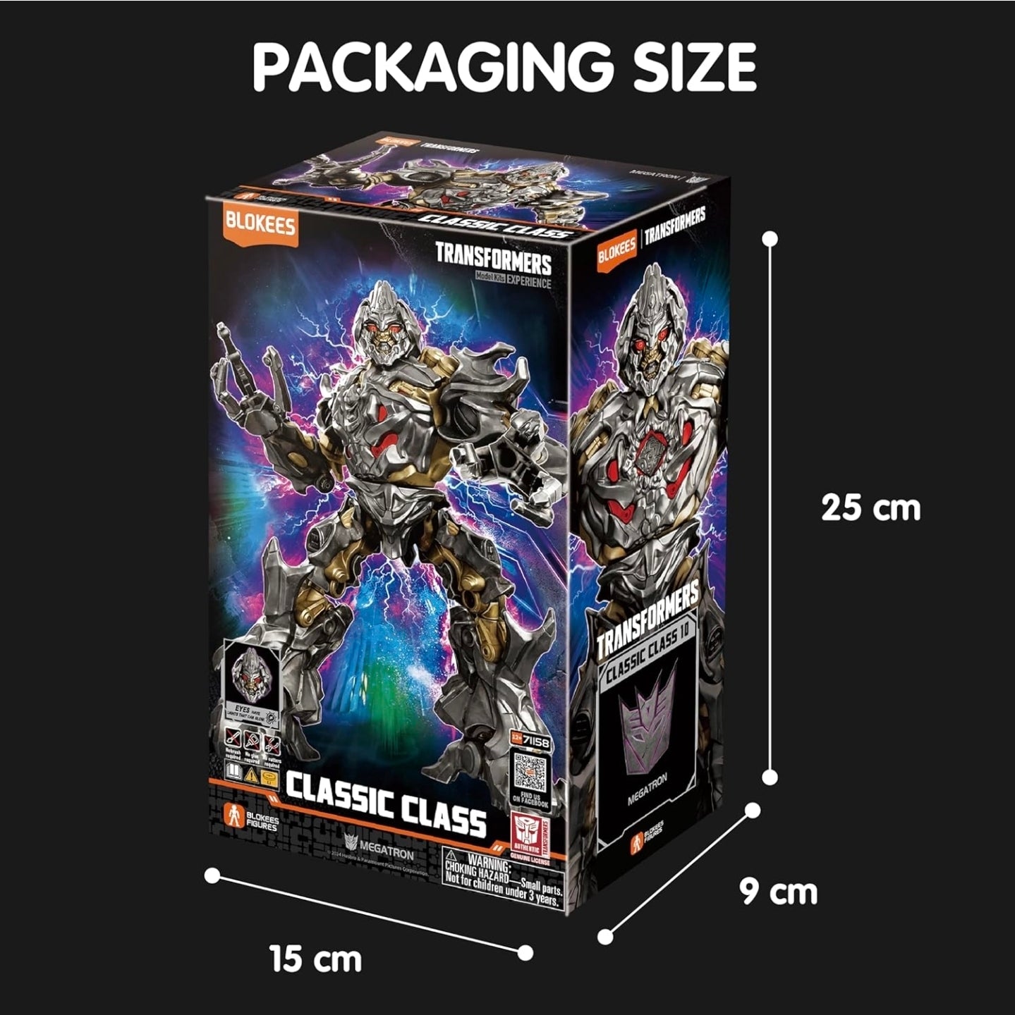 Megatron Figura de Accion Transformers 2007 Blokees Champion Class 14 Cm