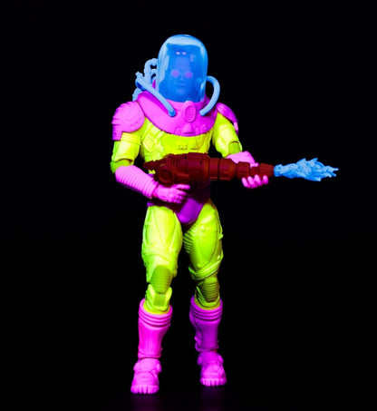 Mr Freeze Figura de Accion The Ice Crimes of Mr Zero Black Light Gold Label Mcfarlane 18 cm