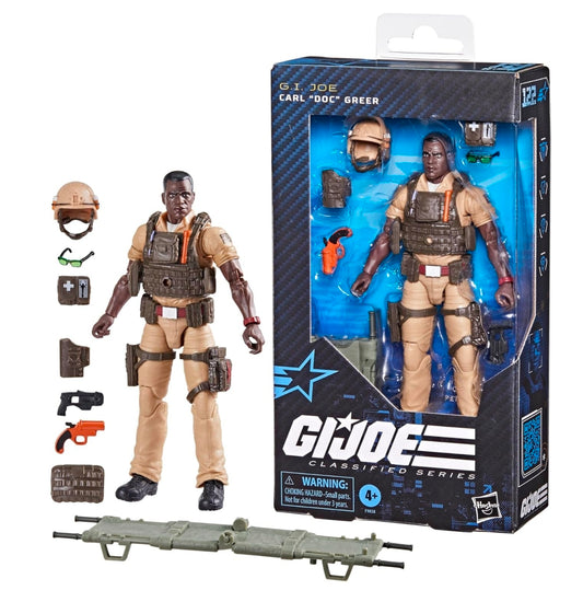Carl Doc Greer Figura de Accion Gi Joe 122 Classified Series 16 Cm