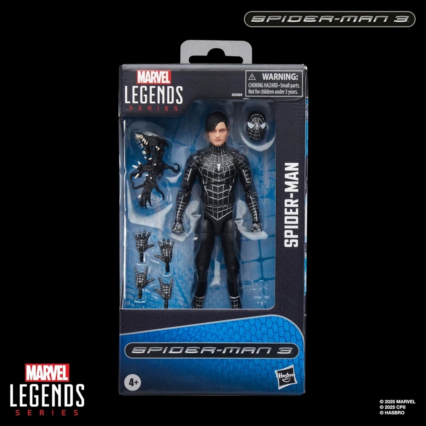 Spiderman Simbionte Figura de Accion Spiderman 3 Marvel Legends 15 cm