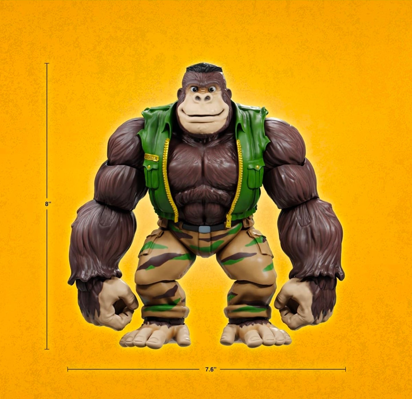 Guerrilla Gorilla Figura de Accion TMNT Tortugas Ninja Super 7 22cm