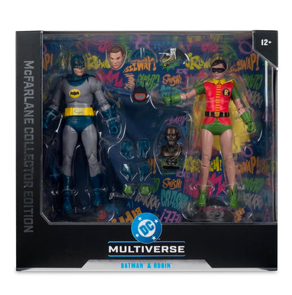Batman & Robin 2 Pack Figuras de Accion Batman 1966 Dc Collector Ed Mcfarlane 17cm