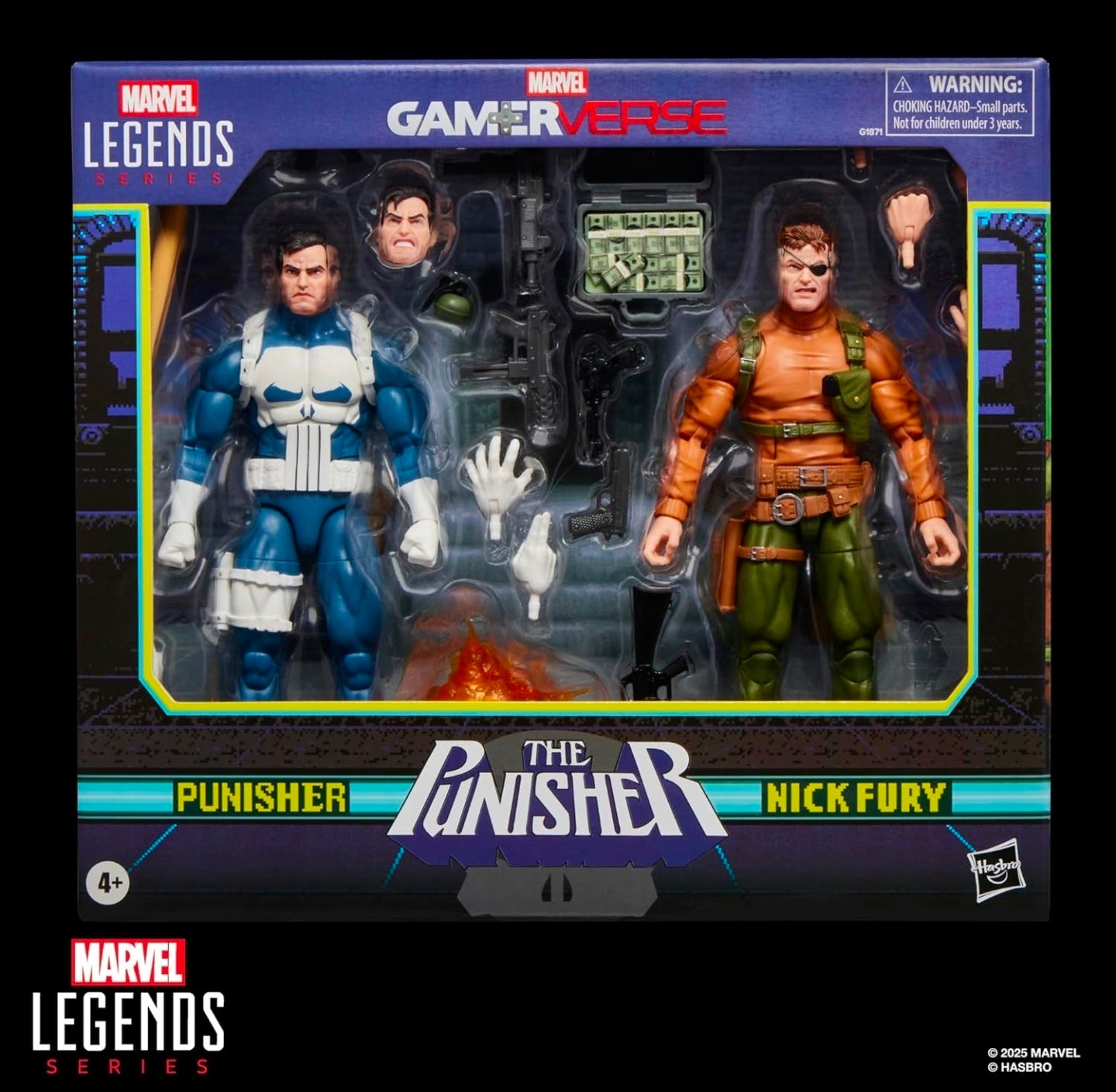 The Punisher & Nick Fury Pack Figuras Gamerverse Marvel Legends 16 Cm