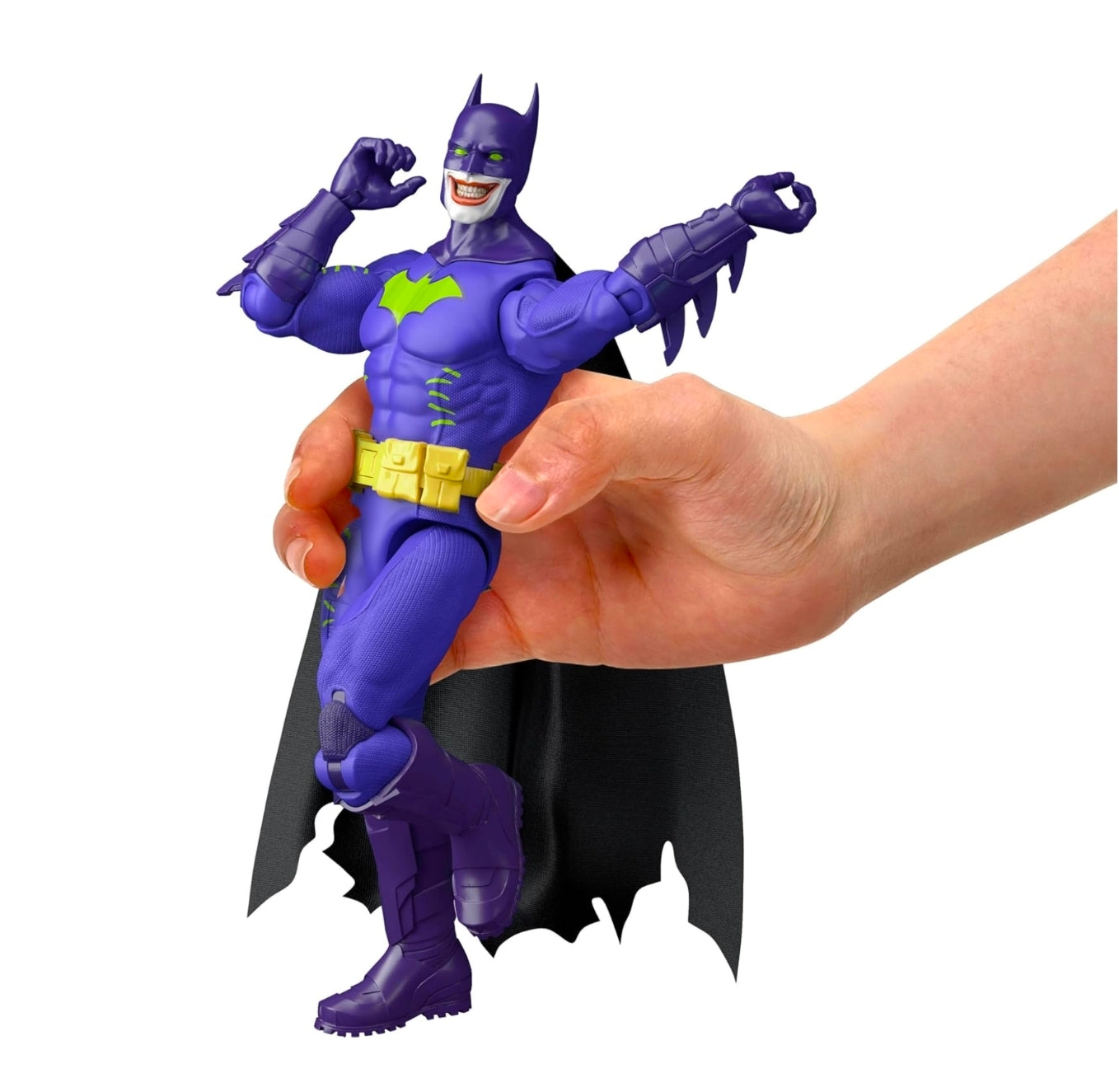 Batman Jokerized Figura De Accion Super Villains DC Premier Mattel 16 Cm