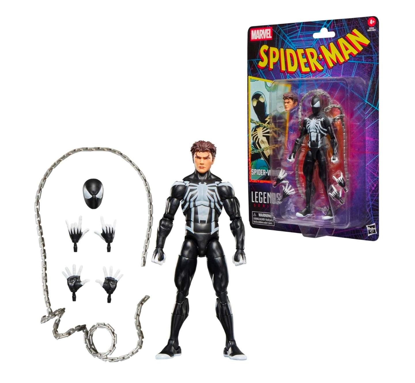 Spider Venom Figura de Acción Spiderman Marvel Legends Retro 15 Cm