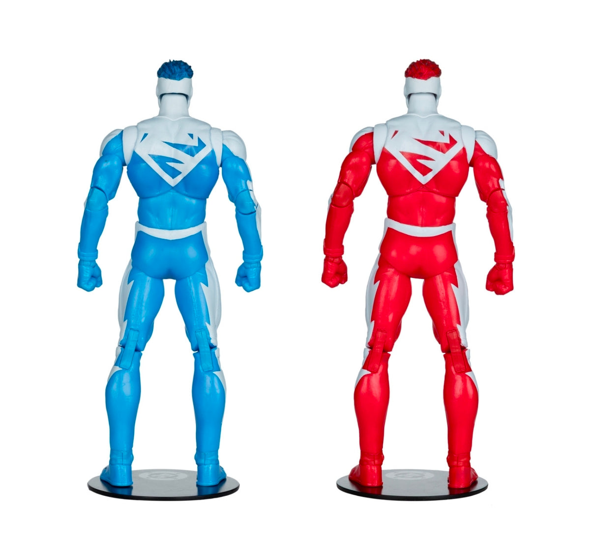 Superman Blue & Superman Red Pack Figuras de Acción Dc Multiverse Mcfarlane Gold Label 18 cm