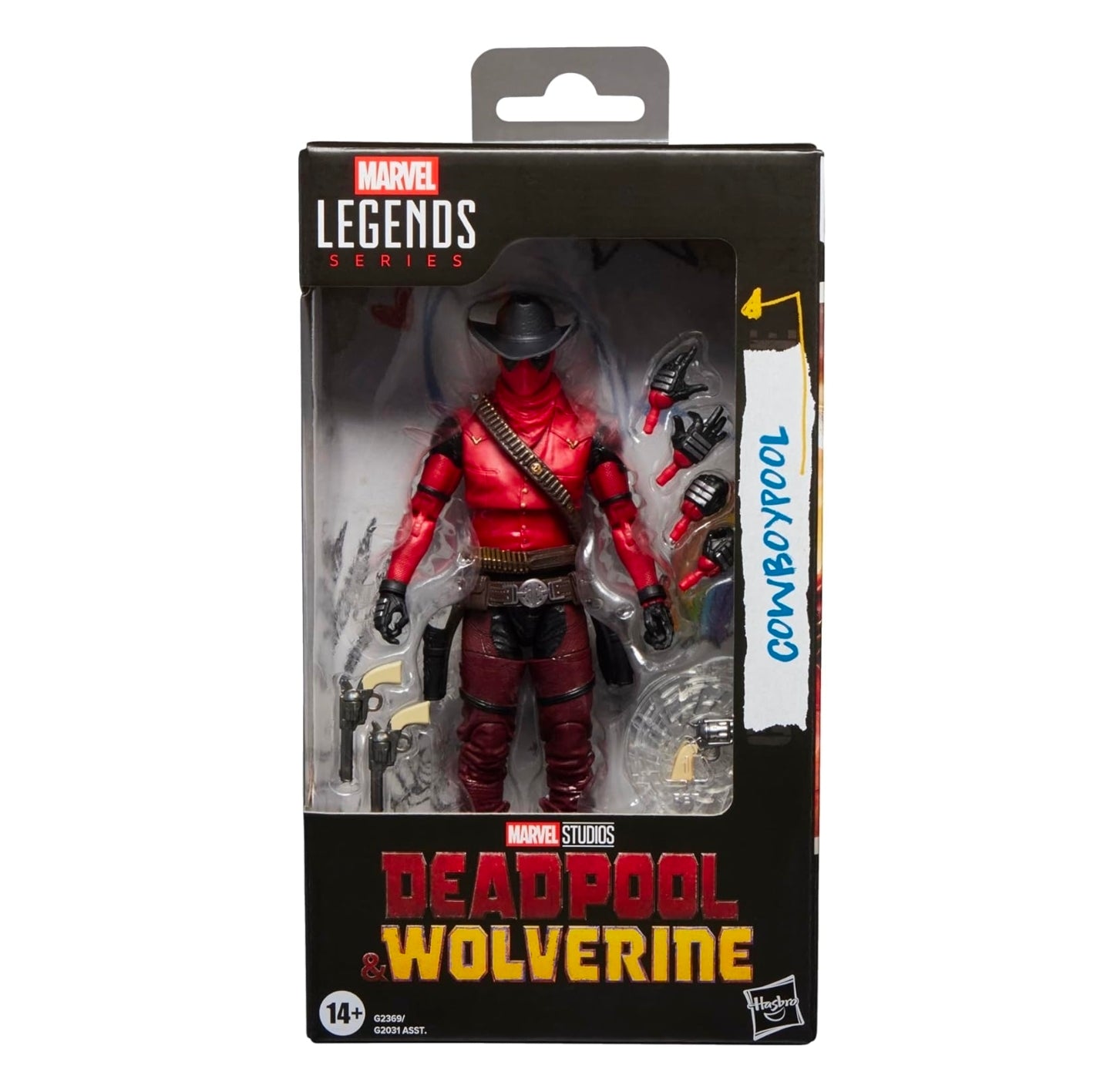 Cowboypool Figura de Accion Deadpool & Wolverine MCU Marvel Legends 16 Cm