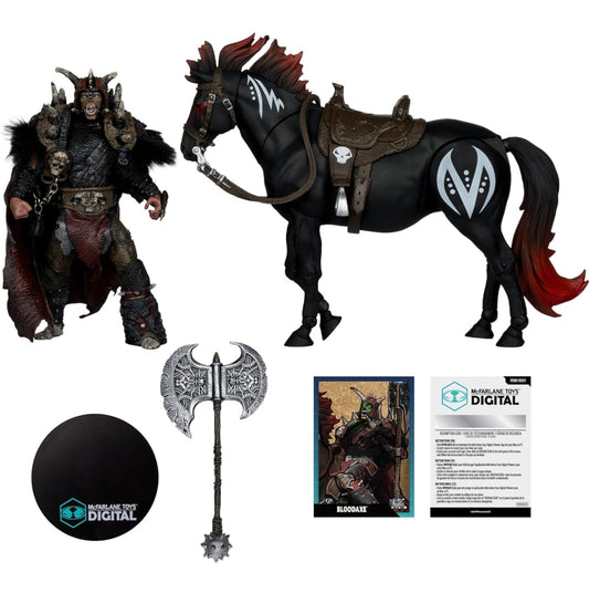 Bloodaxe & Thunderhoof Horse 2 Pack Figuras Spawn The Dark Ages Mcfarlane Toys Digital