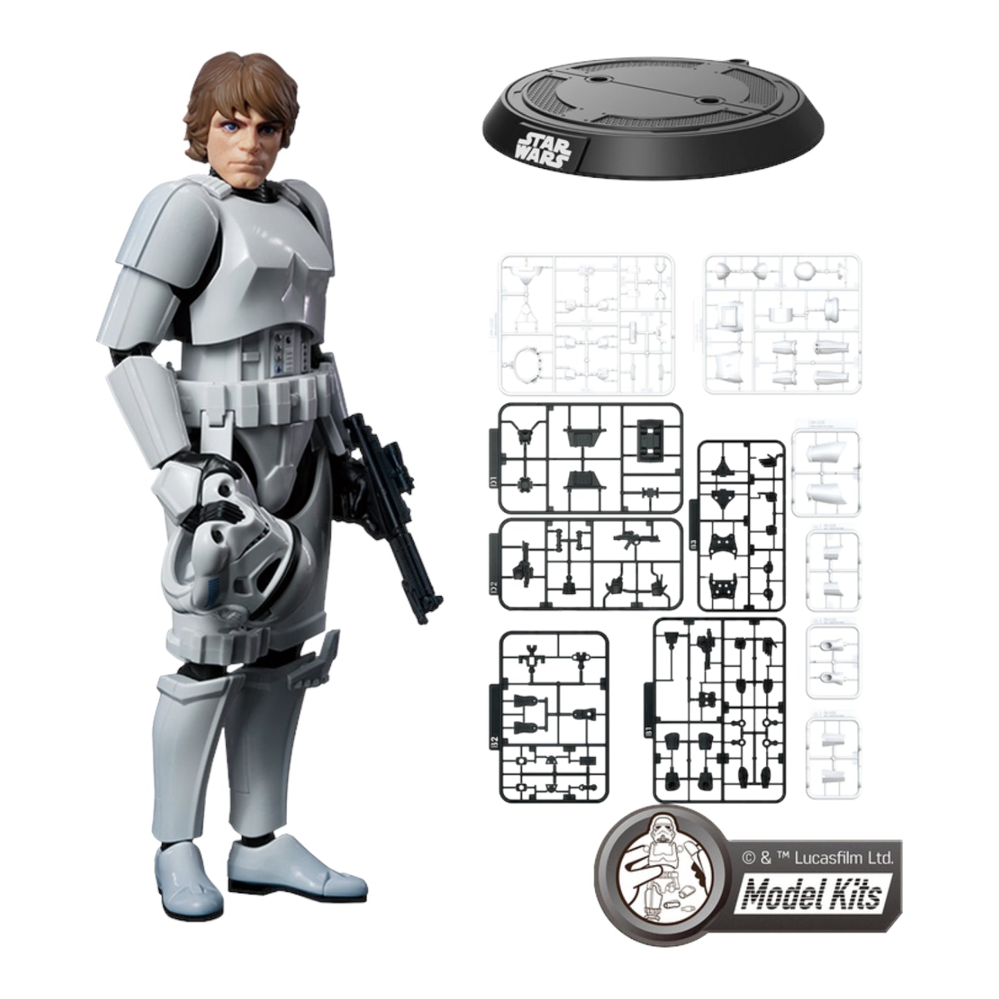 Luke Skywalker Disfraz Stormtrooper Figura de Accion Star Wars A New Hope Blokees Champion Class 15 Cm