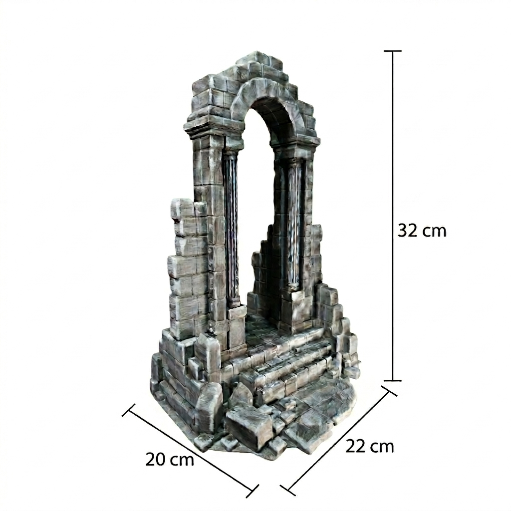 Arco en Piedra Estilo Ancestral Diorama para Figuras de Accion DC, Marvel, Jada Toys, Neca, Fondjoy 32 Cm