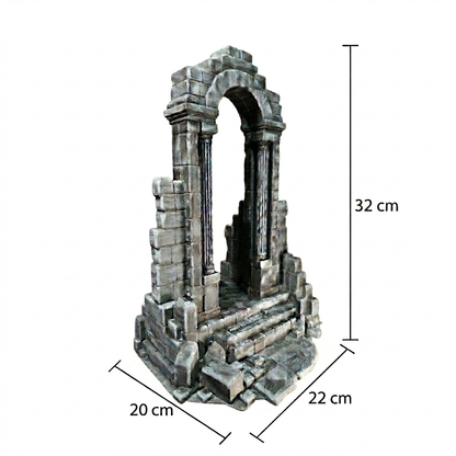 Arco en Piedra Estilo Ancestral Diorama para Figuras de Accion DC, Marvel, Jada Toys, Neca, Fondjoy 32 Cm