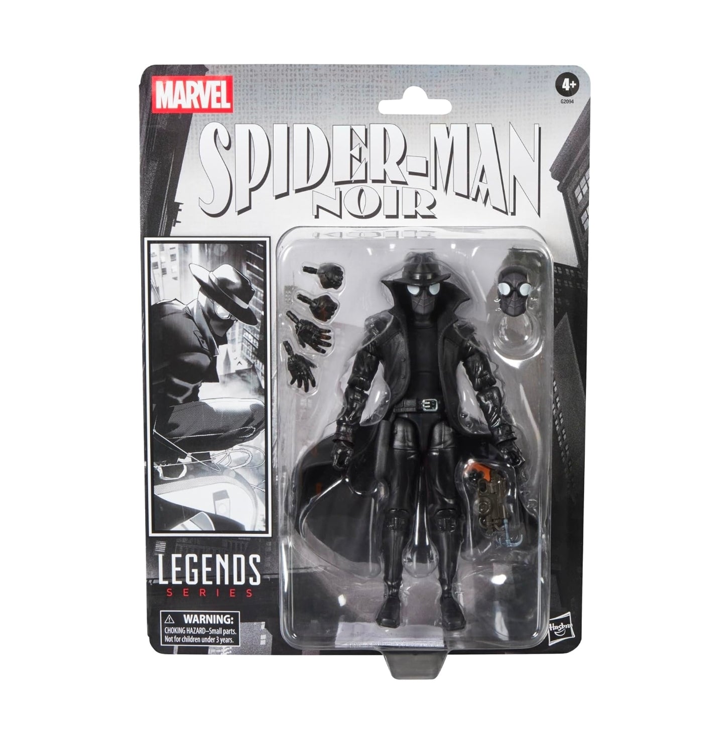 Spiderman Noir Figura de Acción Spiderverse Marvel Legends 16 Cm