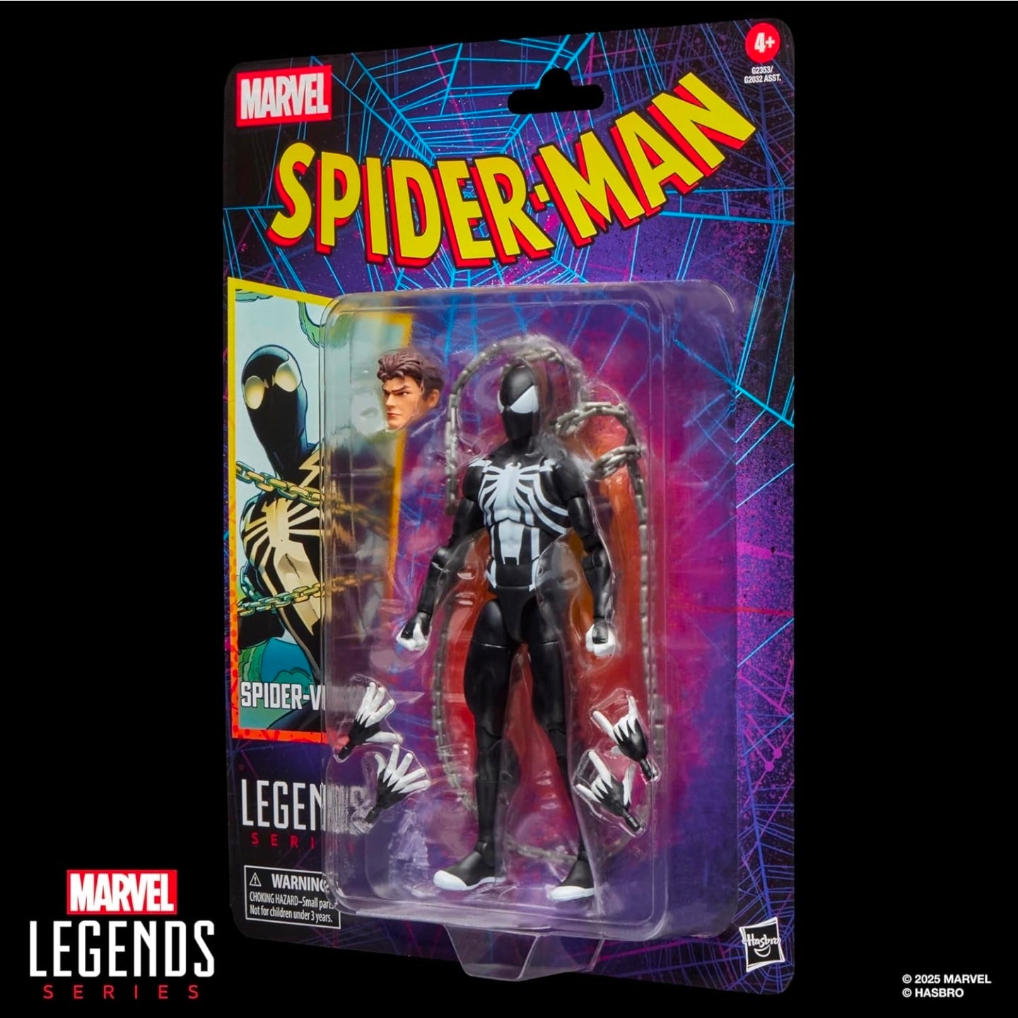 Spider Venom Figura de Acción Spiderman Marvel Legends Retro 15 Cm