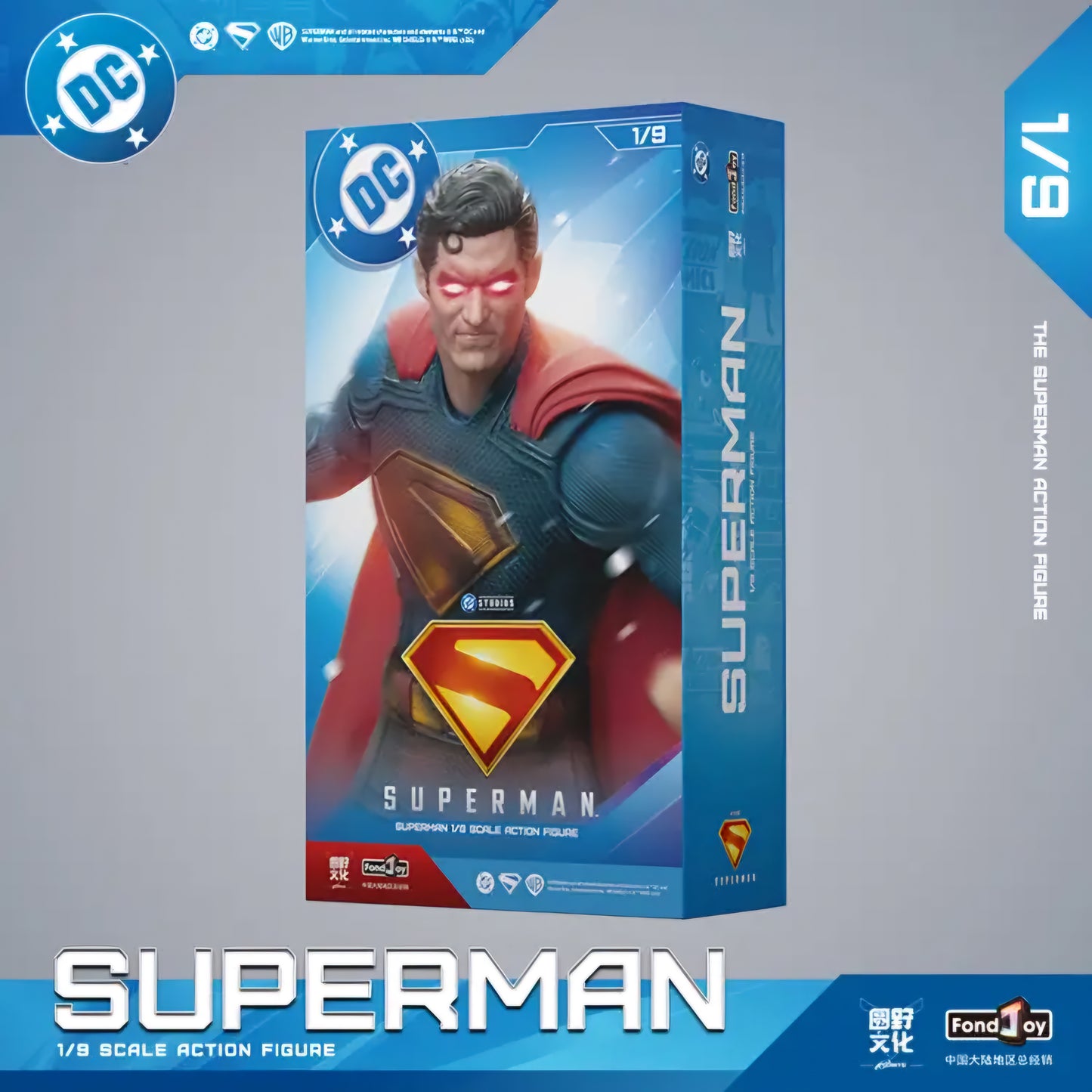 Superman Battle Damaged Figura de Accion Dc Studios Fondjoy 19 Cm