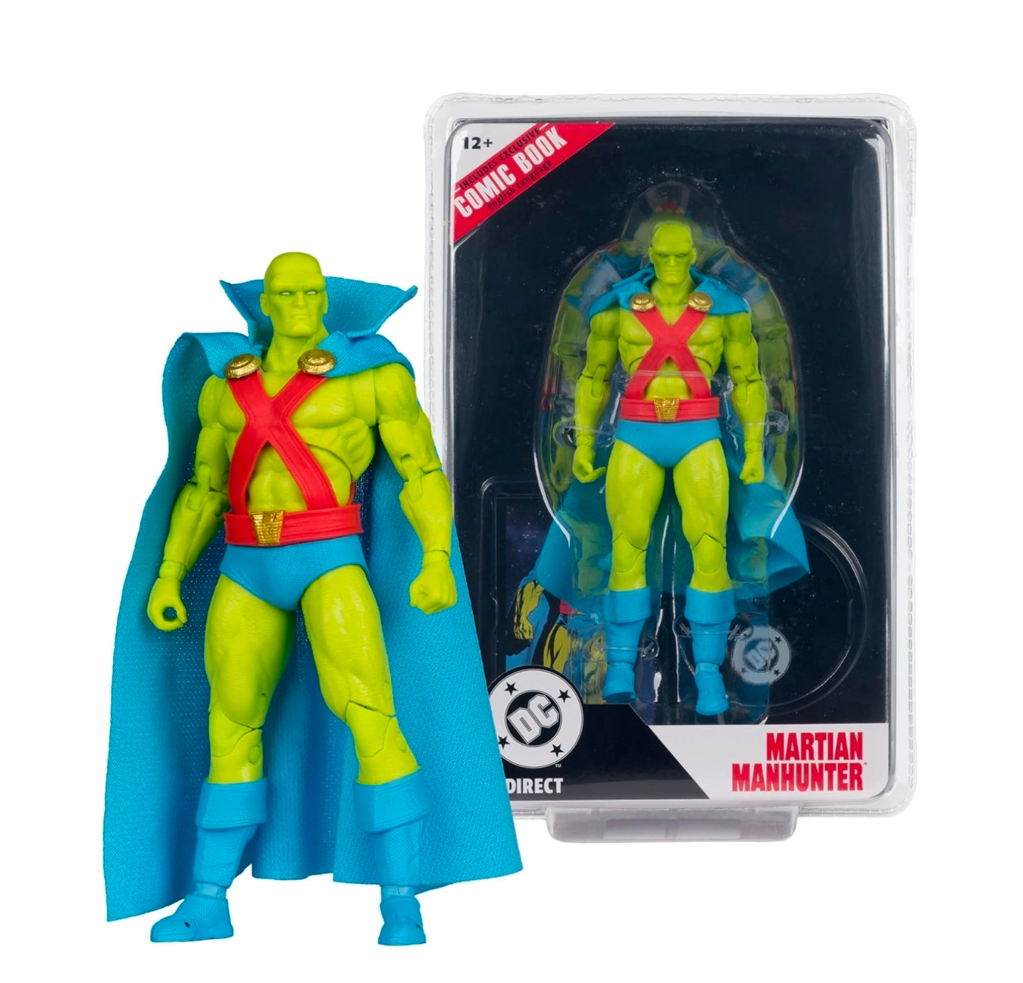 Martian Manhunter Figura de Accion Justice League 74 Page Punchers Mcfarlane Toys 18 Cm
