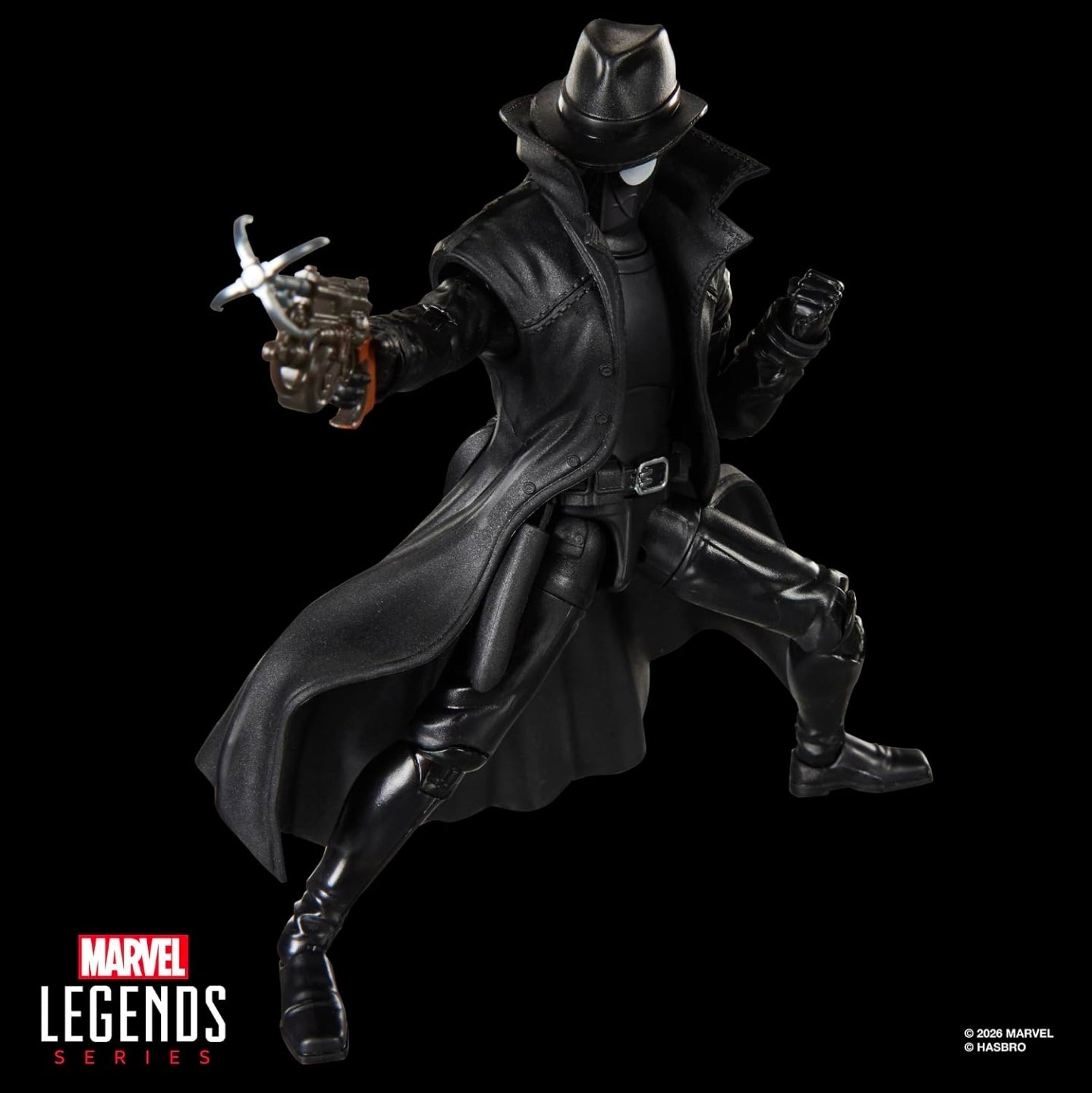 Spiderman Noir Figura de Acción Spiderverse Marvel Legends 16 Cm