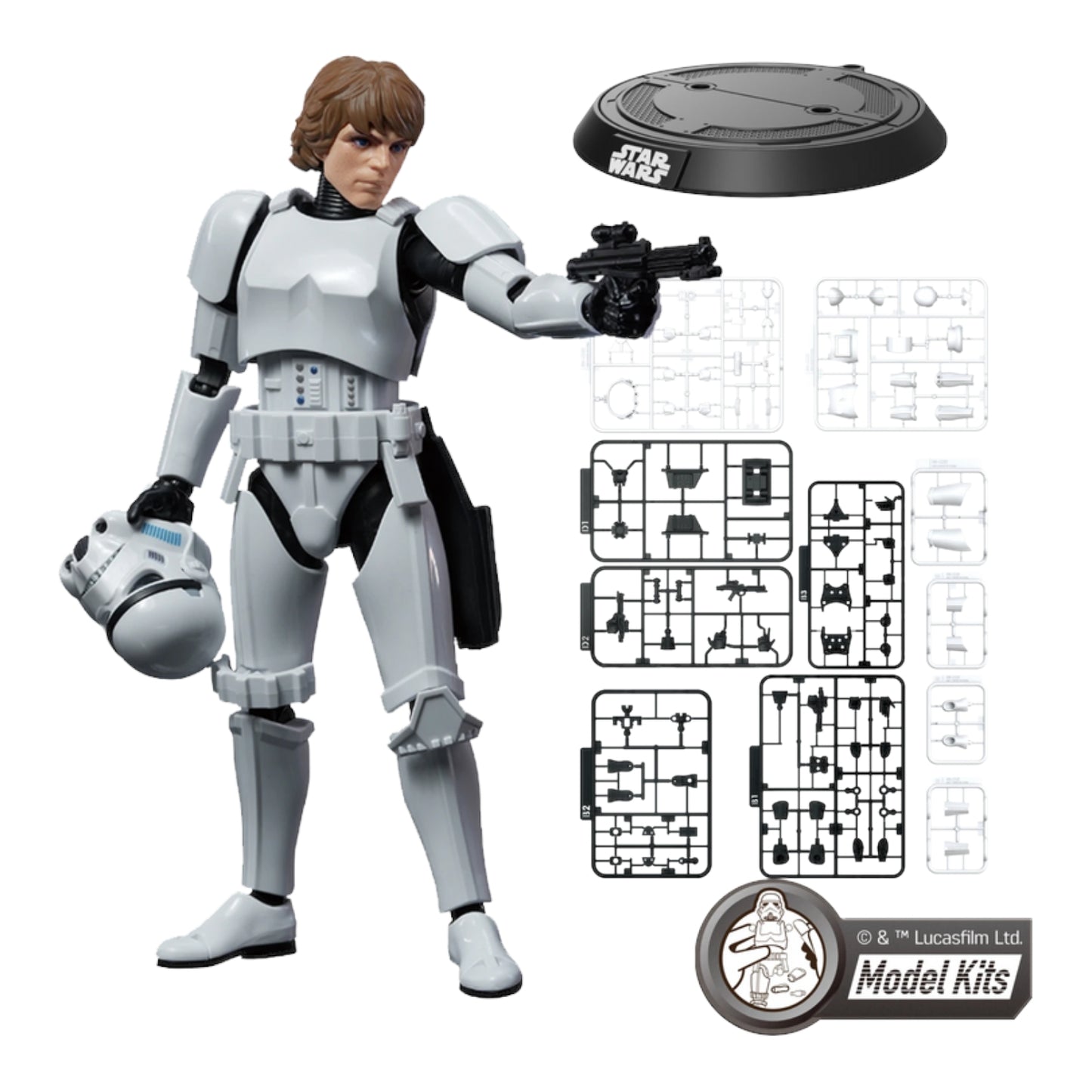 Luke Skywalker Disfraz Stormtrooper Figura de Accion Star Wars A New Hope Blokees Champion Class 15 Cm