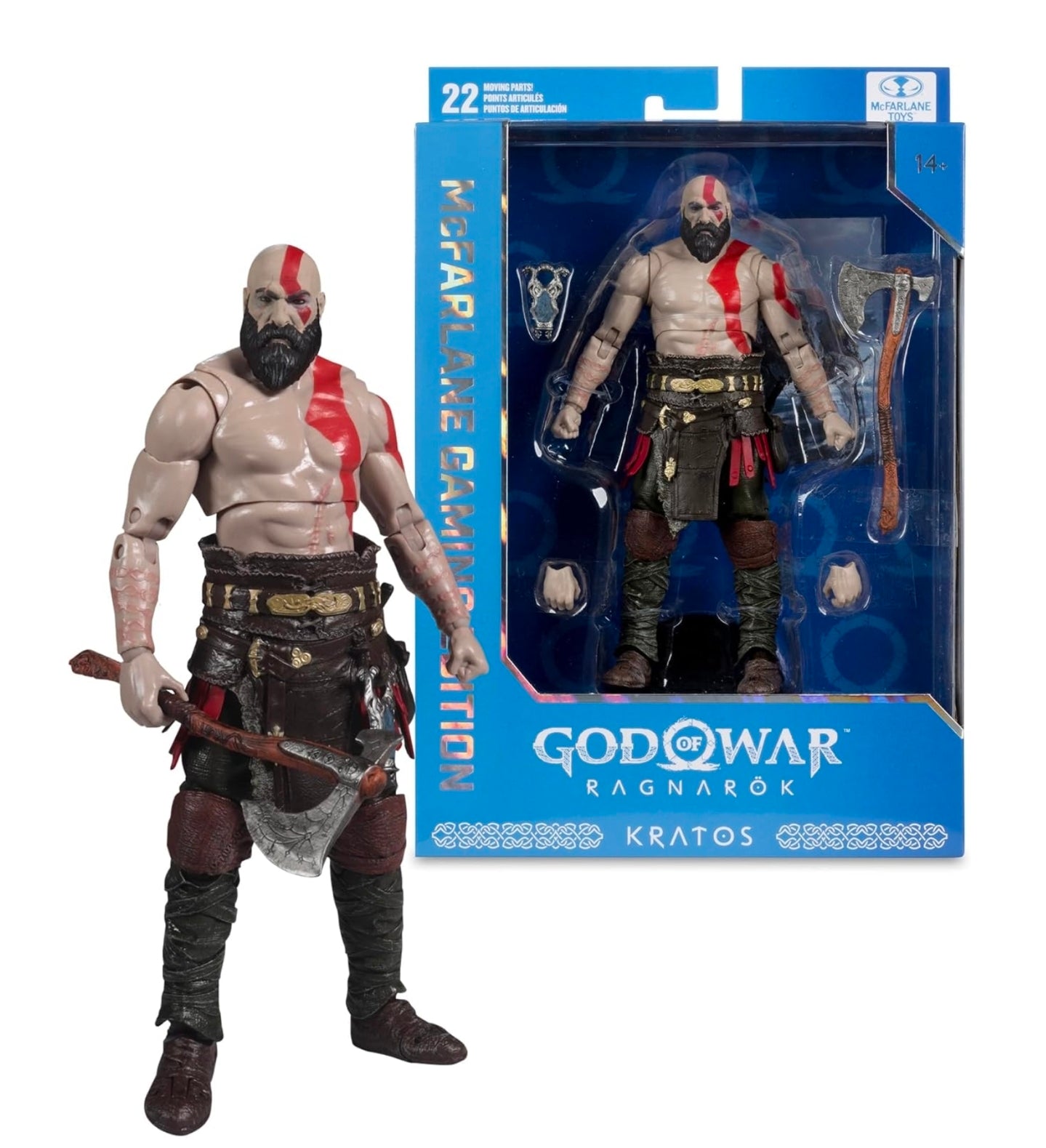 Kratos Figura de Accion God Of War Ragnarok Mcfarlane Gaming Edition 18 Cm