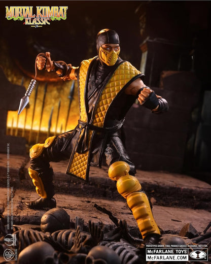 Scorpion Figura de Accion Mortal Kombat Klassic Mcfarlane Toys 17cm