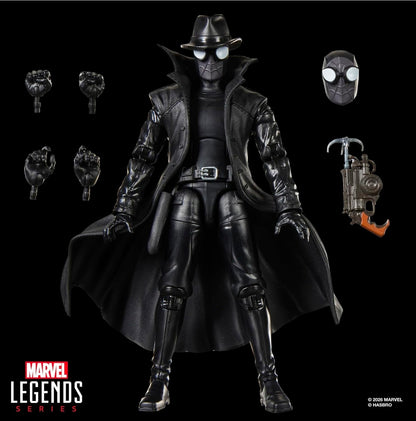 Spiderman Noir Figura de Acción Spiderverse Marvel Legends 16 Cm