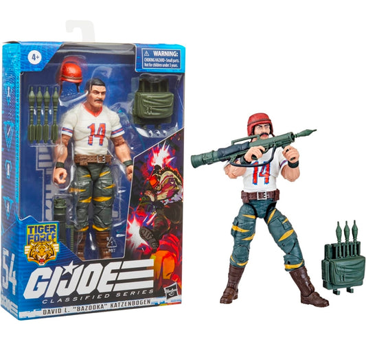 David L. Bazooka Katzenbogen Figura de Accion Gi Joe 54 Classified Series 16cm