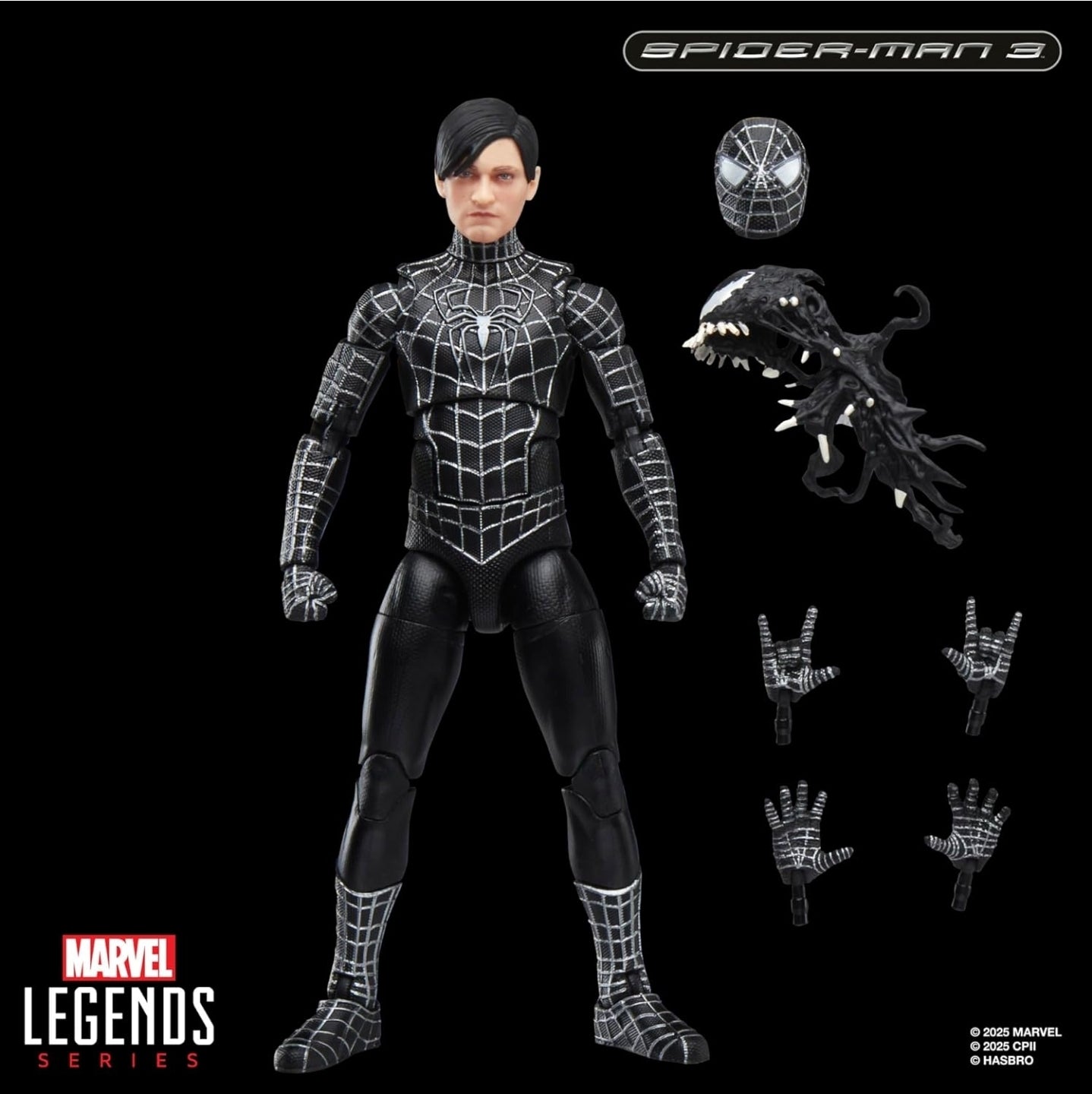 Spiderman Simbionte Figura de Accion Spiderman 3 Marvel Legends 15 cm