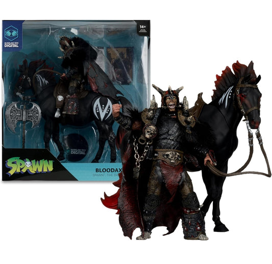 Bloodaxe & Thunderhoof Horse 2 Pack Figuras Spawn The Dark Ages Mcfarlane Toys Digital