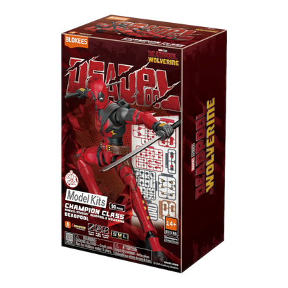 Deadpool Figura de Accion Deadpool & Wolverine Blokees Champion Class 14 Cm