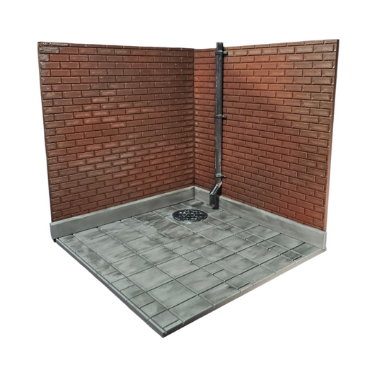 Diorama Esquina Callejón para Figuras de acción Marvel Legends, Mcfarlane Toys, Neca, Jada Toys 22 Cm