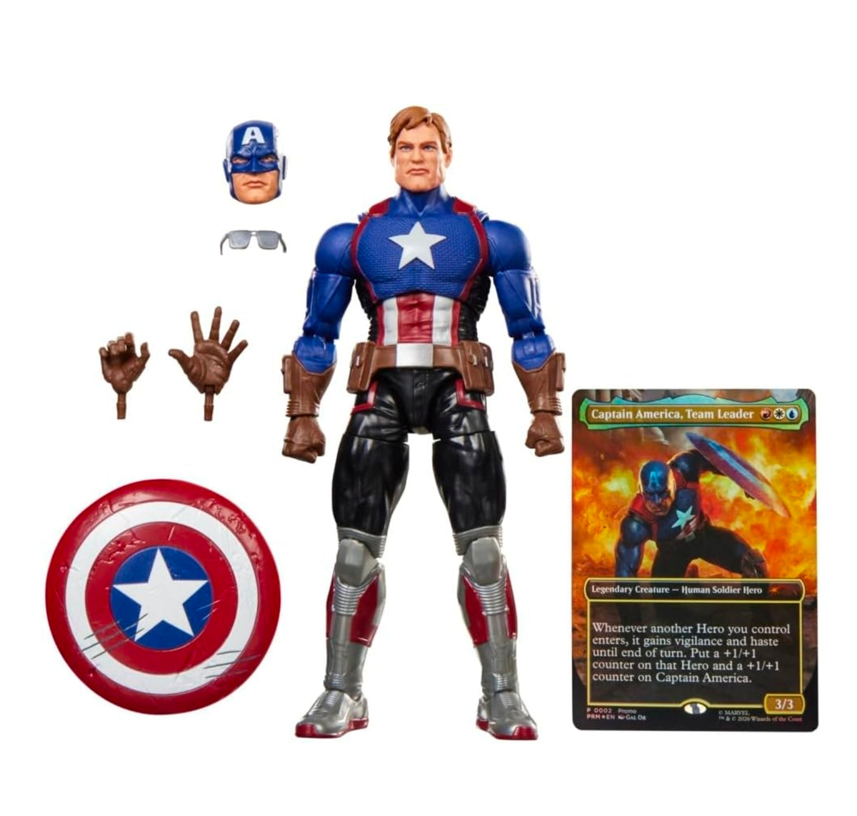 Capitan America Figura de Accion Avengers Twilight Magic The Gathering Marvel Legends 16cm