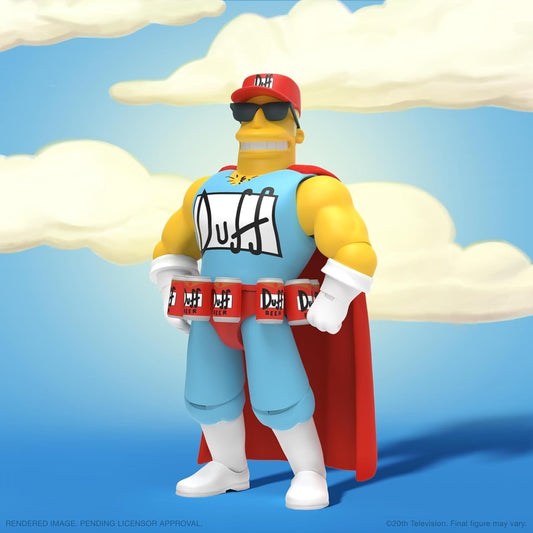 Duffman Figura De Accion Los Simpson Super7 Ultimate 18cm