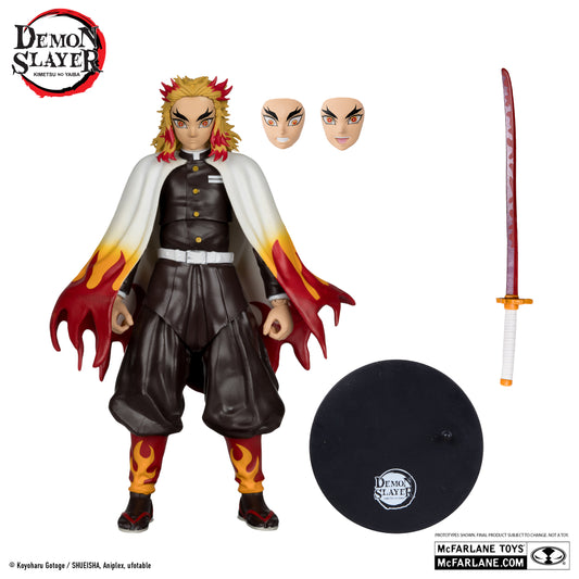 Kyojuro Rengoku Figura De Acción Demon Slayer Platinum Edition Mcfarlane Toys 17 Cm