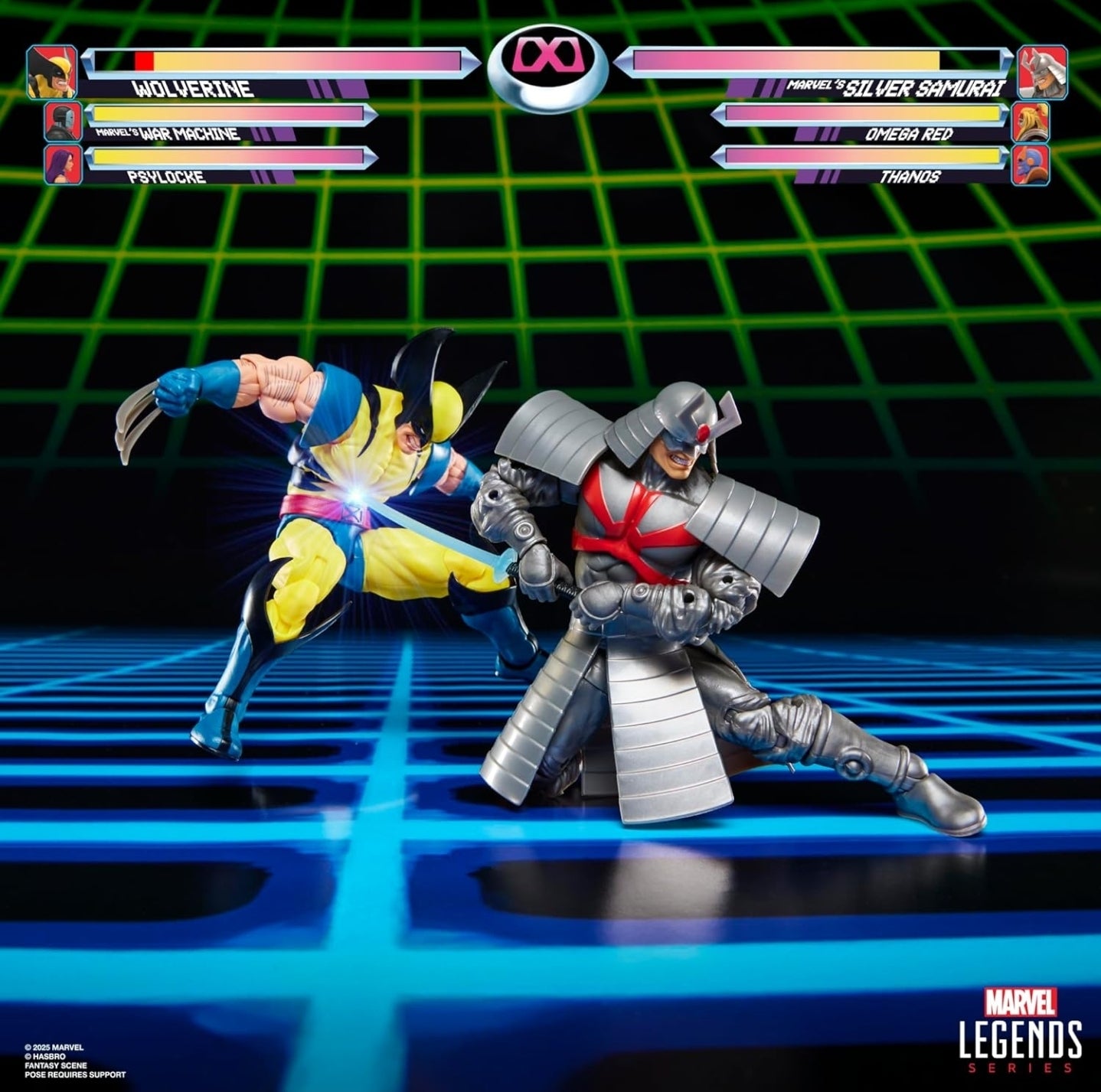 Wolverine Vs Silver Samurai 2 Pack Figuras Gamerverse Marvel Legends 16cm