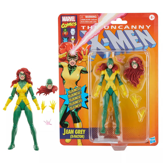 Jean Grey X Force Figura de Acción X Men Uncanny Marvel Legends Retro Hasbro 16 Cm