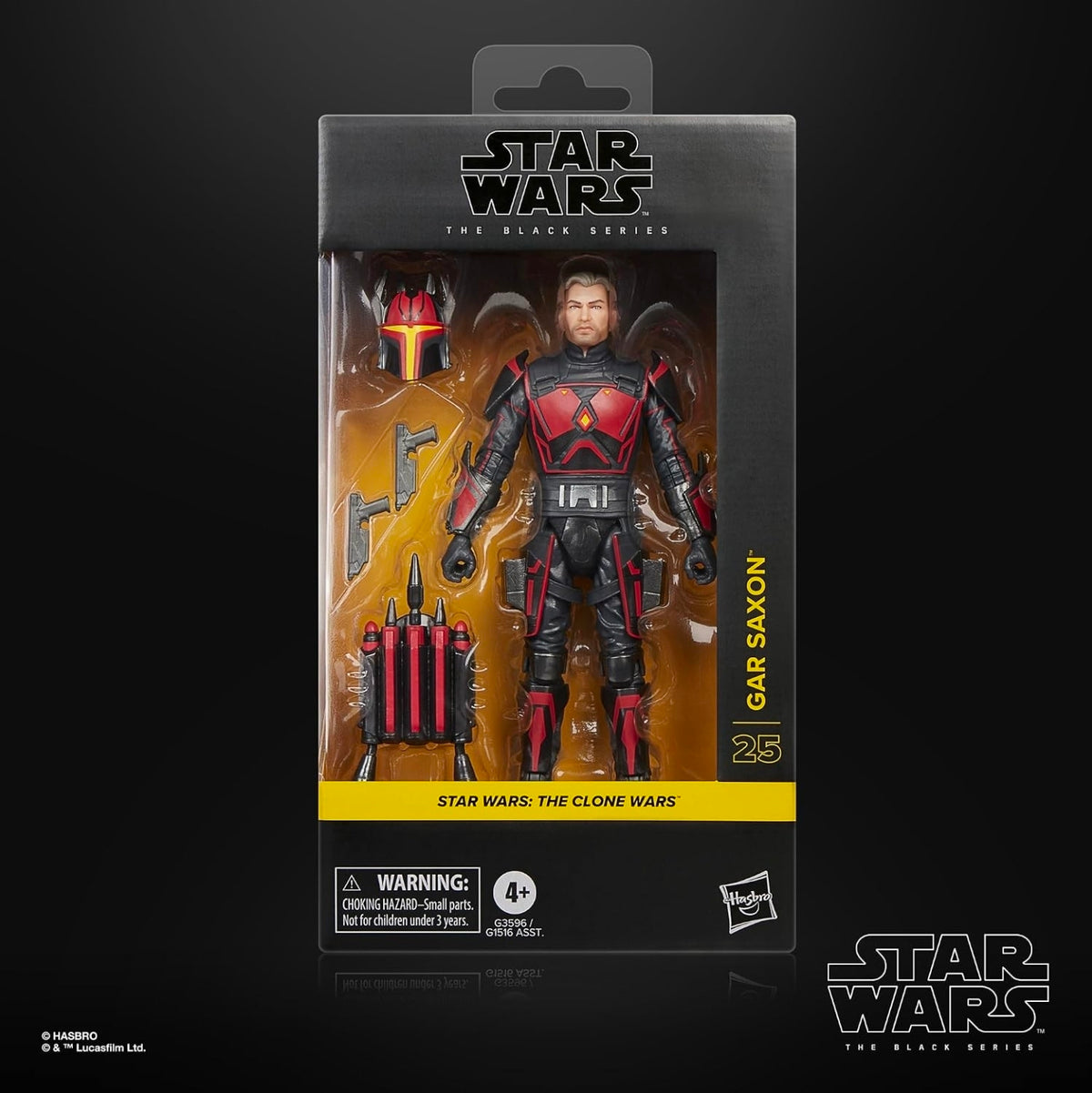 Gar Saxon Figura de Acción Star Wars The Clone Wars Black Series 15 cm