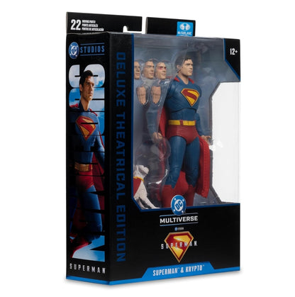 Superman & Krypto Figura De Accion Deluxe Theatrical Edition 2025 Mcfarlane Toys 18cm