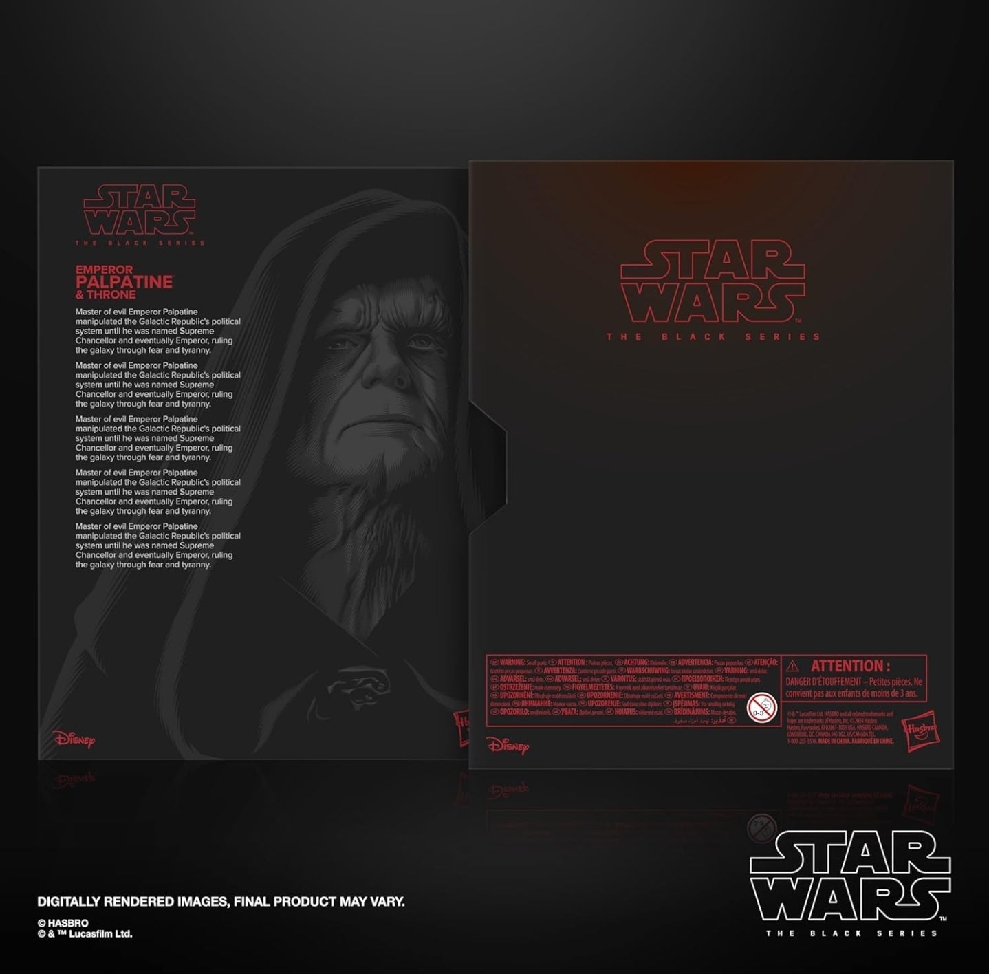 Emperor Palpatine & Throne Pack Figura Star Wars Black Series 16cm