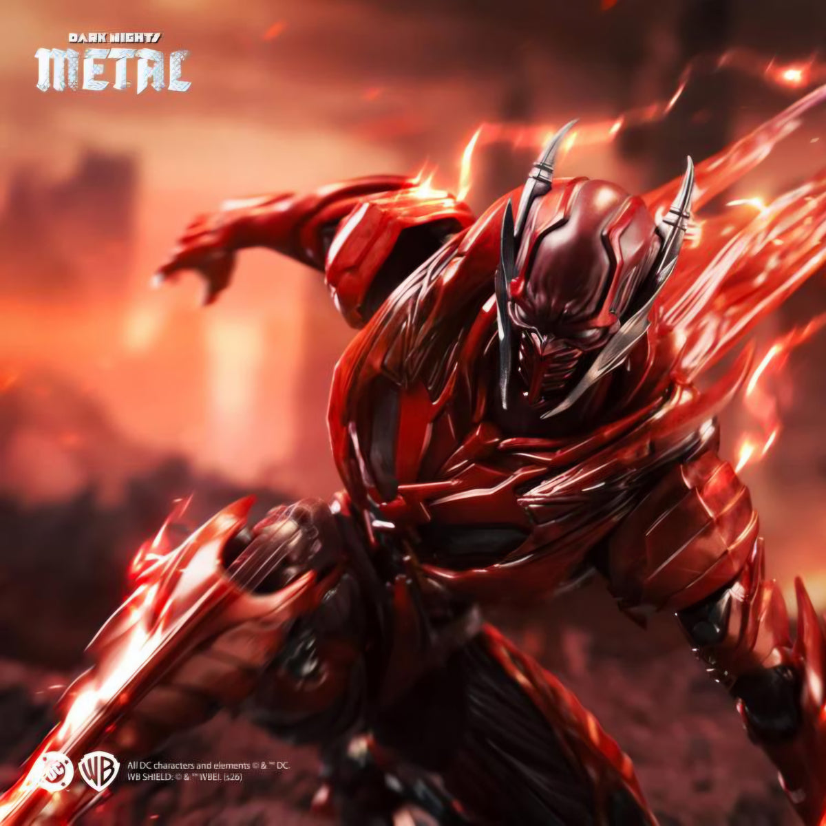 Batman The Red Death Figura de Accion Dark Nights Metal Inart 17 cm